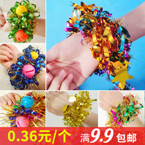 June 1 Childrens Day dance dance wrist flower cheerleader team hand flower kindergarten 61 Table performance sports meeting props bracelet