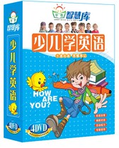 English ABC commonly used spoken words Enlightenment learning textbooks for children to learn English 4DVD CD genuine