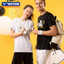 Official website victory badminton suit Snoopy joint short sleeve T-shirt mens and womens T-sn quick dry