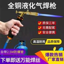 2021 New liquefied gas welding gun household welding repair tool welding copper iron aluminum stainless steel dual-purpose fire gun