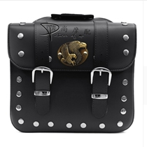 Motorcycle side box waterproof side bag Black Big Turtle King electric car retro side hanging box hanging bag side tail box Universal