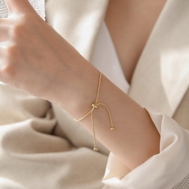 Zhou Dafu Huanmei new niche design ins wind drawstring adjustable bracelet female Korean simple student trendsetter