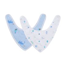 All-cotton era newborn baby triangle saliva towel gauze towel baby wash towel white cotton super soft handkerchief 2