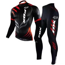 Fox F0X Long sleeves riding suit Mountain bike clothes Tour de France Cycling Suit Riding Pants Summer