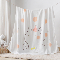 Childrens bamboo cotton fiber towel quilt Baby summer towel blanket Baby summer cool quilt Kindergarten air conditioning quilt skin-friendly