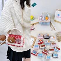 New children's messenger bag Korean fashion girls chain small bag cute cartoon little girl portable coin purse
