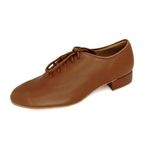 Professional Argentine Tango Shoes mens leather Brown Argentina hard-soled Tango Shoes