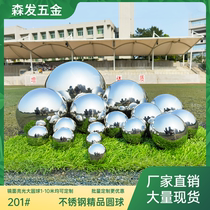 Stainless steel ball hollow ball square window decoration round ball ornaments boutique mirror stainless steel floating ball white steel ball