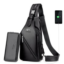 Tianhong Kangaroo Male Chest Bag Casual Mens Single Shoulder Slanted Satchel cow leather mens bag Fashion Han version Chest Front Backpack