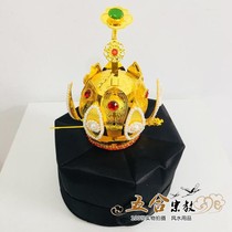 Taoist dharma supplies Zhengyi Cap Hexagonal cap Taoist cap Five old crown Flame crown Metal Lotus Road cap