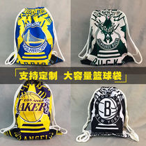 Basketball bag Lakers Warriors Nets Bucks Backpack Basketball Bag Training Bag Shoulder Storage Bag Drawstring Large Capacity