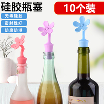 Solid Red Wine Cork Oil Cork Foreign Wine Cork Creative Home Seal Cork Silicone Beer Material Wine Bottle Stopper
