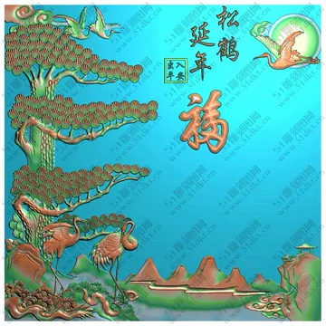 松鹤延年挂画-松鹤延年挂画促销价格、松鹤延年挂画品牌- 淘宝