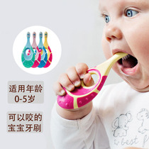 Norway Jordan baby soft hair toothbrush 0-1-1-2-3-5 years old training tooth guard deciduous tooth toothbrush glue