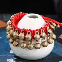 Dance performance Bell anklet will ring national wind Nepal Indian dance jewelry bracelet retro braided foot ring female