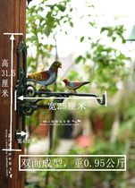 Eurostyle Cast Iron Painted Pigeon Hooks Garden Hooks Gardening Grocery Pattern Hand Drawing Bifacial Color Plotter