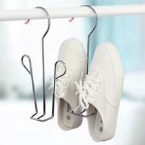 Stainless steel shoe rack Balcony shoe hook drying rack Windowsill windproof hanging shoe rack drying rack hanging shoe rack Hanging shoe rack