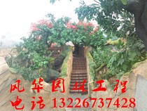 Cement Imitation Wooden House Tree Cave Landscape Ecological Gate Large Plastic Stone Fake Mountain Simulation Tree Wrap Pillar To Figure Custom