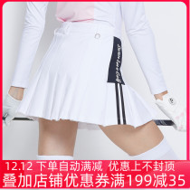 Golf clothing womens short skirt quick-drying breathable slim slim Joker sports pleated skirt half-length hip culottes