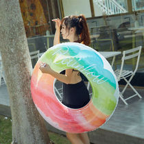 Swimming ring Adult children thickened men and women inflatable net red lifebuoy adult floating ring Baby beginner armpit ring