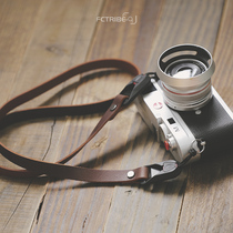 (FT-9) retro cowhide camera shoulder strap quick release buckle leather wrist strap Sony Fuji Canon micro single