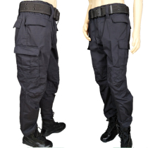 Security training uniforms pants black grid training pants men and women Special Forces summer Tactical Duty pants plus fat increase