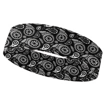 Cashew flower ins sports hair band outdoor sweat-absorbing headband sweat-proof running hip-hop tide-guiding sweat-curling hair anti-sweat headband