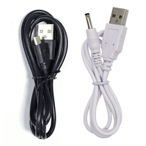 Mini handheld small fan charger cable Universal round head hole flat head table lamp audio lighter USB data cable