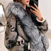 Whole sable fur coat women 2021 Winter new fur one coat fox fur fashion mink young short
