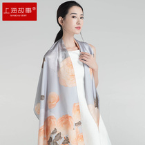 Shanghai story silk silk scarf female mulberry silk spring autumn scarf Lady winter gift mother birthday gift box shawl
