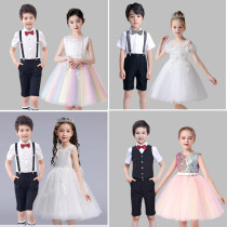 Childrens choral performance Out of service Kindergarten graduation male and female flower fairytale Princess Pompeo Skirt Small Host Dress Foreign Air