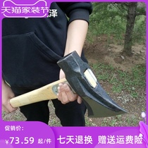 Manual forging large hewers of wood and drawers axe home woodworking axe multi-function mountains logging hewers of wood and wood trees axe