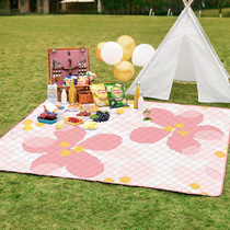 Picnic mat outdoor picnic cloth pastoral Japanese spring outing picnic supplies Korea ins Wind Nordic Park ground mat
