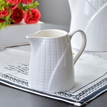 Nordic style pastoral style white ceramic Milk Jar afternoon tea order coffee milk cup sauce cup public Cup