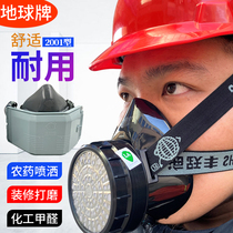 Earth brand mask 2001 gas mask chemical activated carbon mask filter box self-priming filter dust-proof formaldehyde