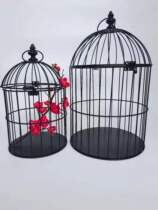 Sea Stone iron flower decoration wedding photography props iron bird cage decoration window props display wall ornaments