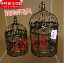 European wrought iron birdcage wedding decoration ornaments white hanging props