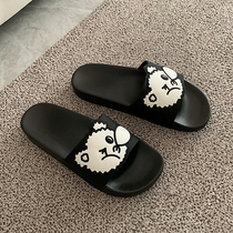 Fine slips slippers female summer Hanfeng ins indoor home student dormitory non-slip bath cute cartoon soft cool