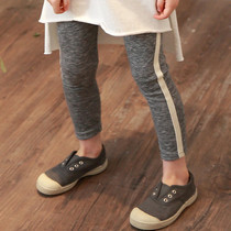 Spot small crowddesigner 2022 spring and summer child girl girl child girl high waist not to be able to hit bottom pants