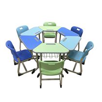 School Laboratory Student Desk Training Course Tutoring Smart Creator Classroom Color Education Institution Combination Table and Chair