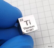 Metal titanium Mirror polished titanium cube 10mm periodic phenotype cube Plutoite test element collection