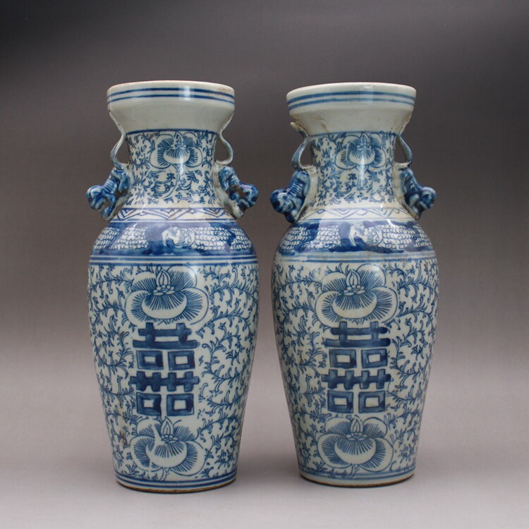 双耳青花瓷花瓶-双耳青花瓷花瓶促销价格、双耳青花瓷花瓶品牌- 淘宝