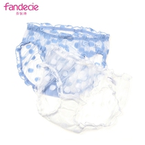 Fendith Poetry Sexy Podot Net yarn Underpants permeable lotus leaf edge sweet and comfortable low waist triangular pants F23491