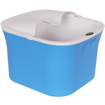 Foam foot bucket plastic foot tub thickened insulated washing feet barrel over calf thermostatic bubble foot basin with massage for home theorizer