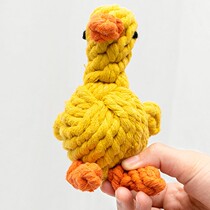 Dog Toy Knot Bite-resistant Large Training Cartoon Dodging Puppies Grinding Rope Teddy Golden Hair Pet Products