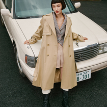 (Loose double-breasted hanging casual windbreaker) placket double-breasted windbreaker coat coat V213FYG058