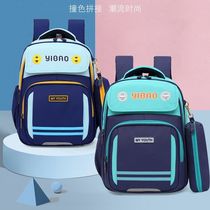 New Primary School schoolbag 1-3-4 grade childrens backpack to reduce the burden of color boys and girls backpack English style