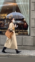 heymaymay Street Corner Story super-matched autumn and winter matte scorched brown buckle big shoulder bag