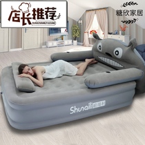 Inflatable mattress air mattress home double single bedroom lazy car travel cartoon folding lunch break sleeping mat