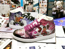 Personality hand-painted sneakers custom transformation of one Piece King Luffy Soron polarized DIY color change graffiti (excluding shoes